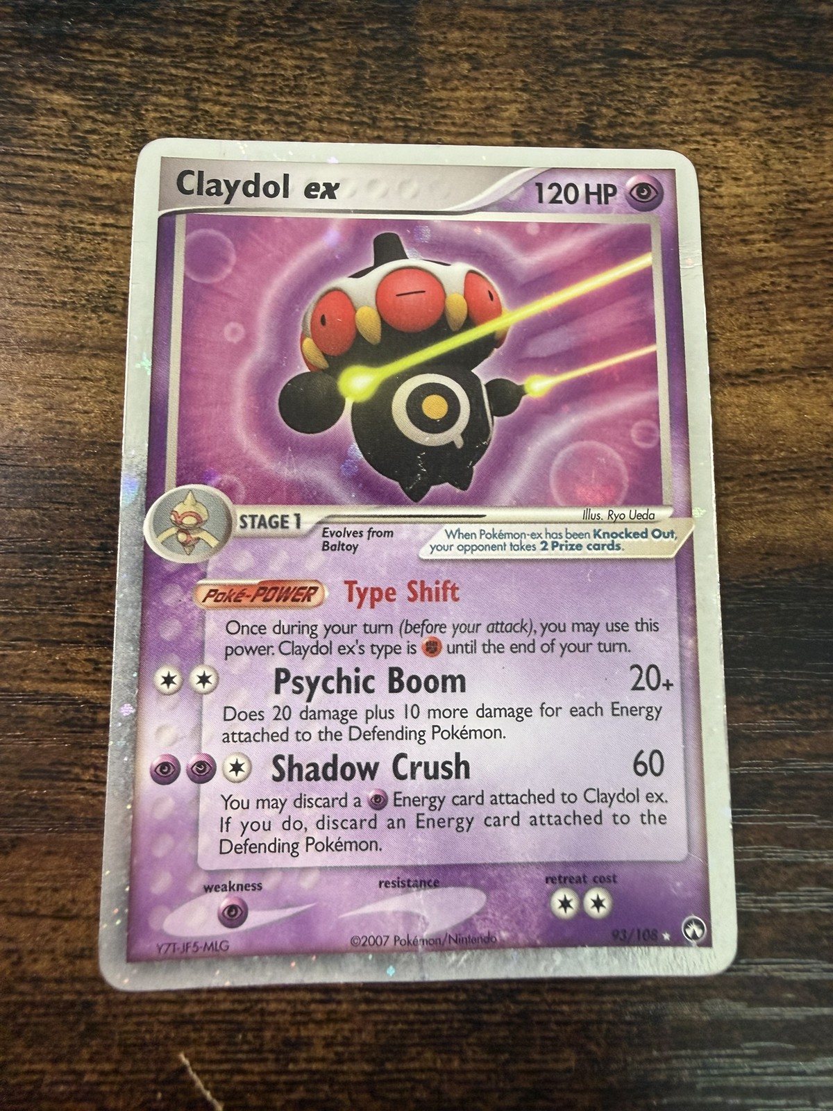 Claydol EX – 93/108 – Pokemon Power Keepers Ultra Rare HP-DMG