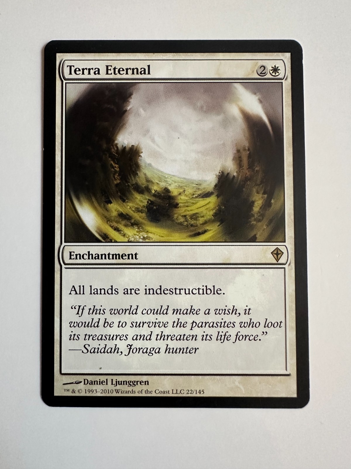 Terra Eternal Worldwake White Enchantment Regular Rare Card 22 MTG NM