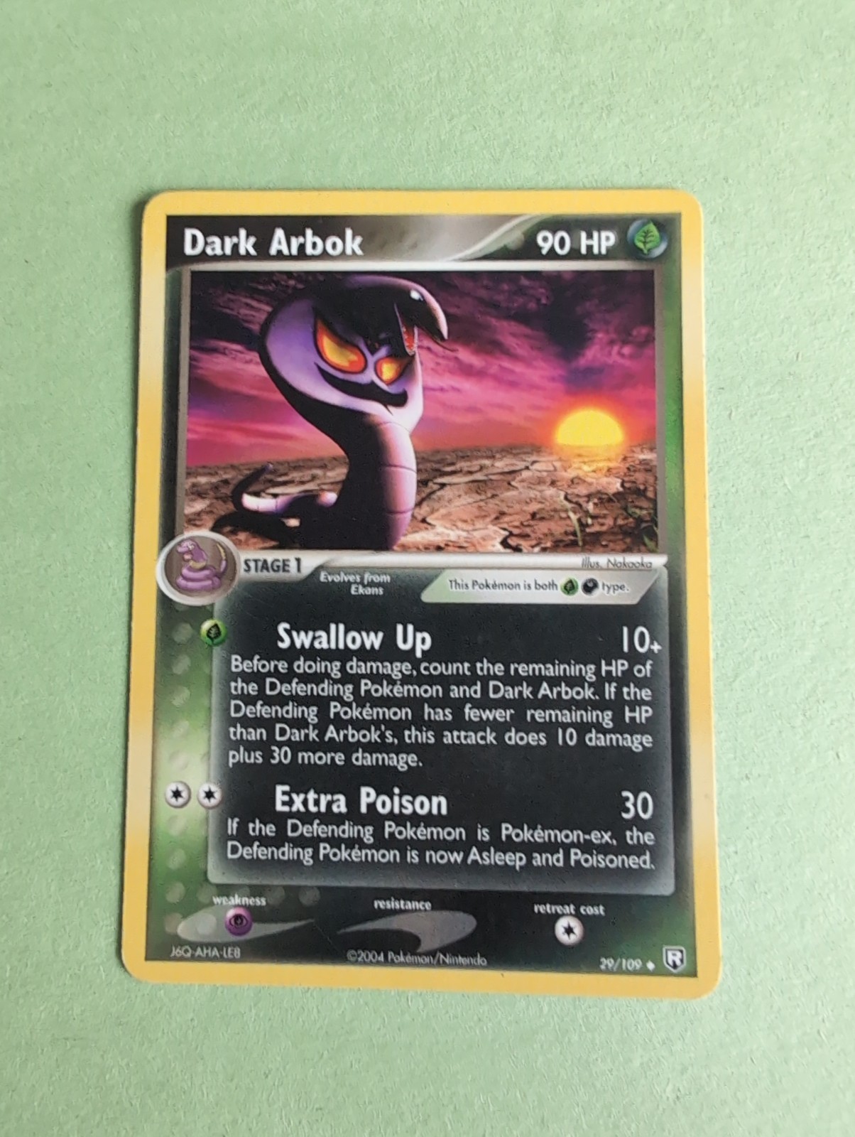 Dark Arbok 29/109 Team Rocket Returns Regular