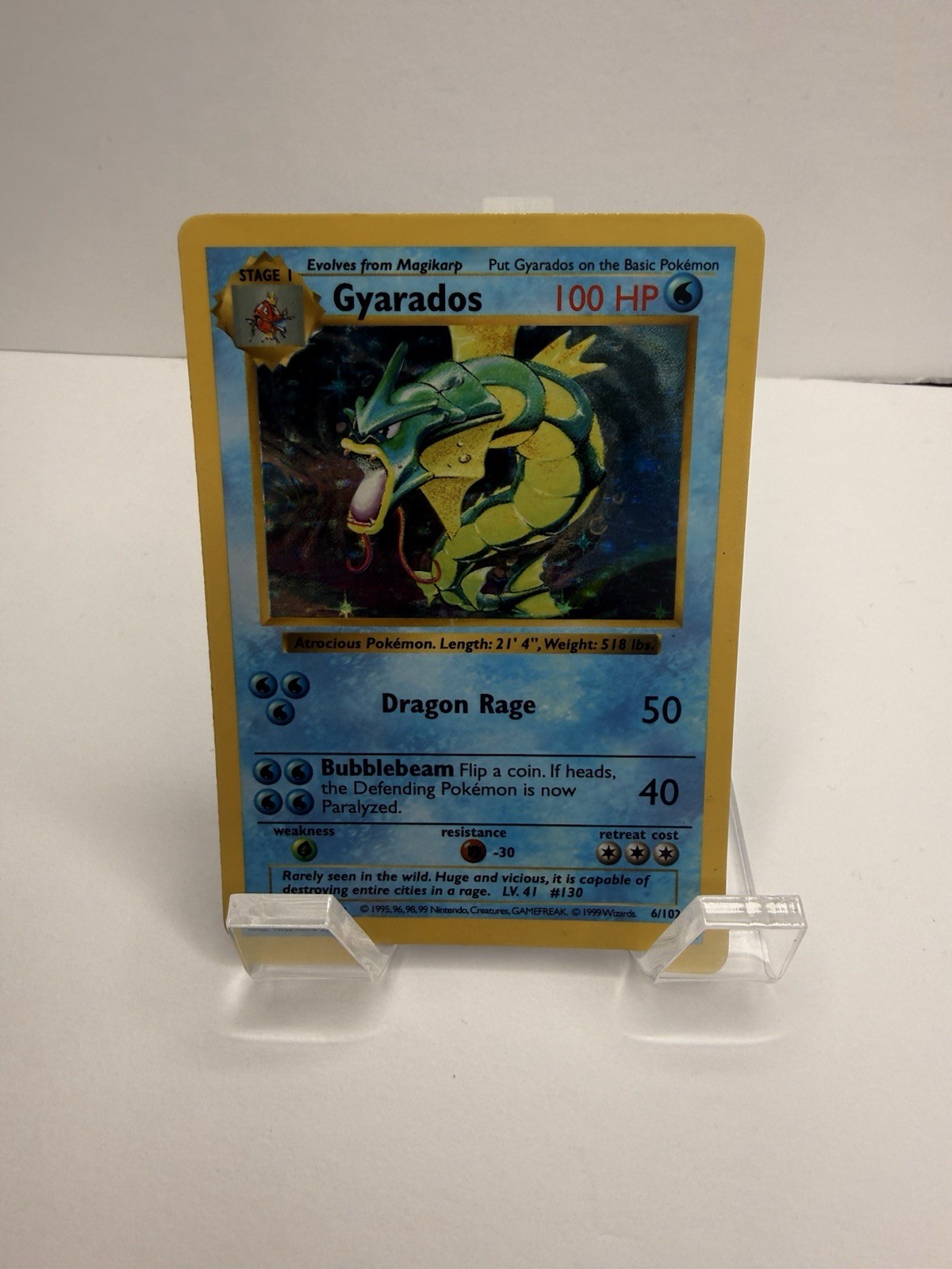 Gyarados 006/102 Base Set (Shadowless) Holo