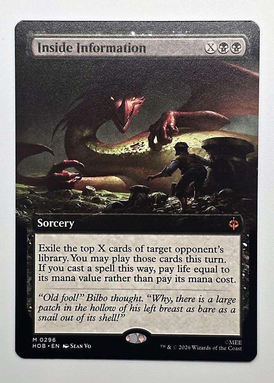 Inside Information Extended Art Mythic 0296 MTG The Hobbit HOB Non Foil NM
