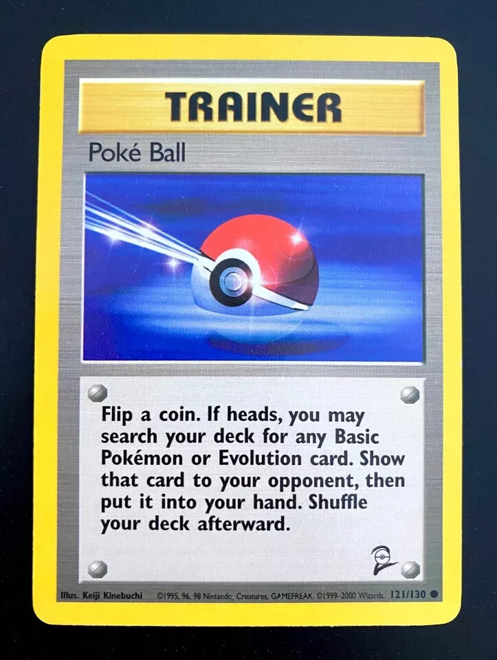 Poke Ball – 121/130 Base Set 2 Pokemon Card EXC BUY 2 CARDS GET 1 FREE!!!!