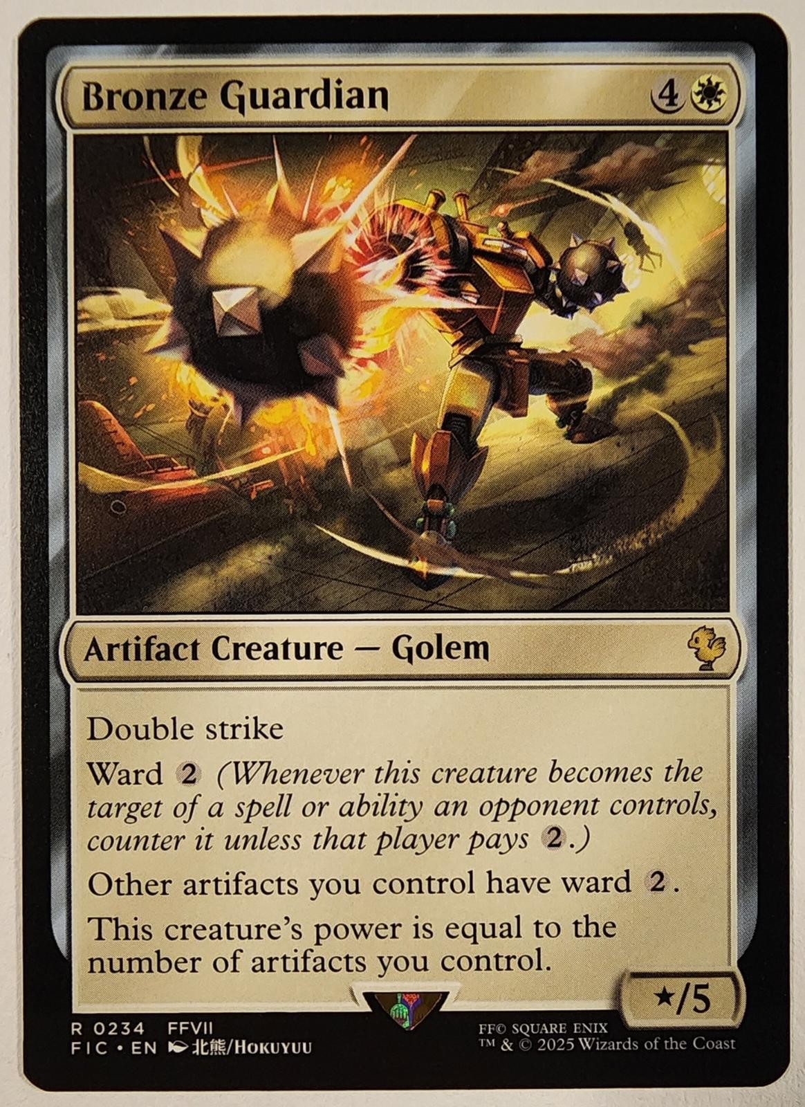 Bronze Guardian 234 Commander: FINAL FANTASY Magic: The Gathering Rare Near Mint