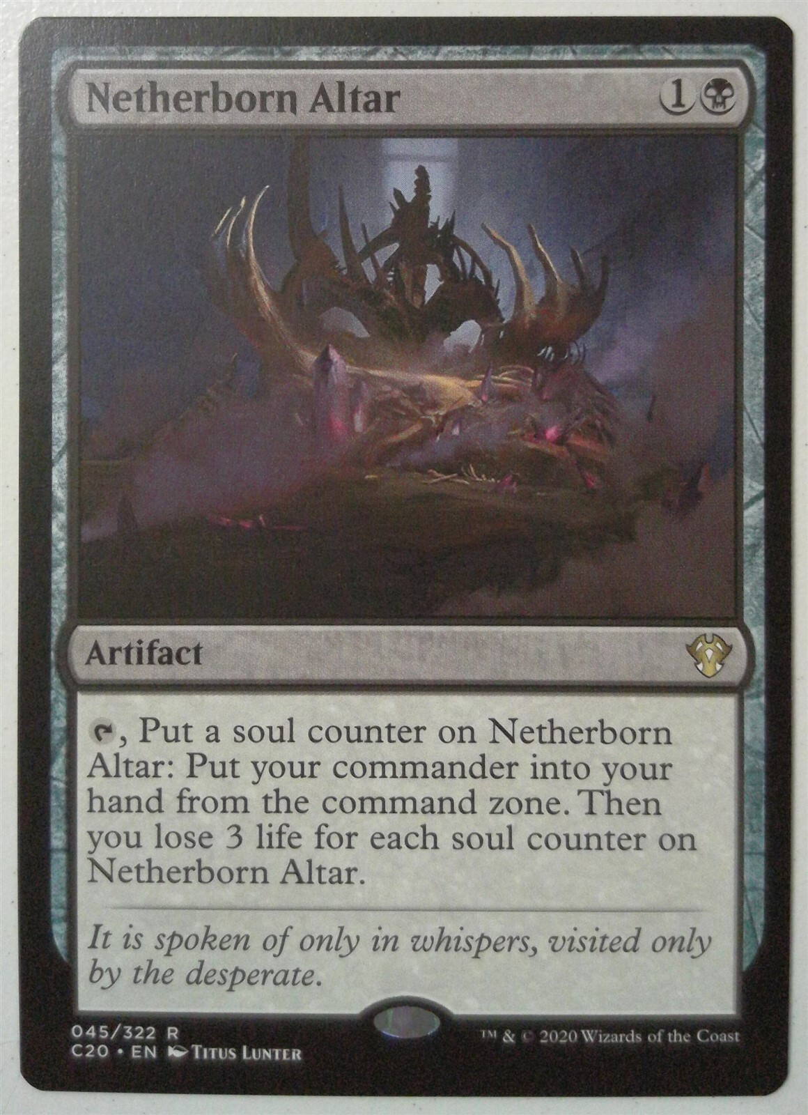 Netherborn Altar *Rare* Magic MtG x1 Commander 2020