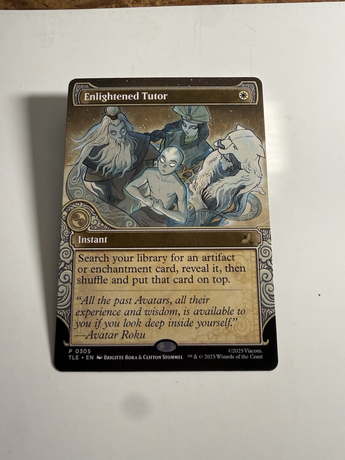 MTG Enlightened Tutor (305/319) Avatar The Last Airbender Eternal LP Mtg Card