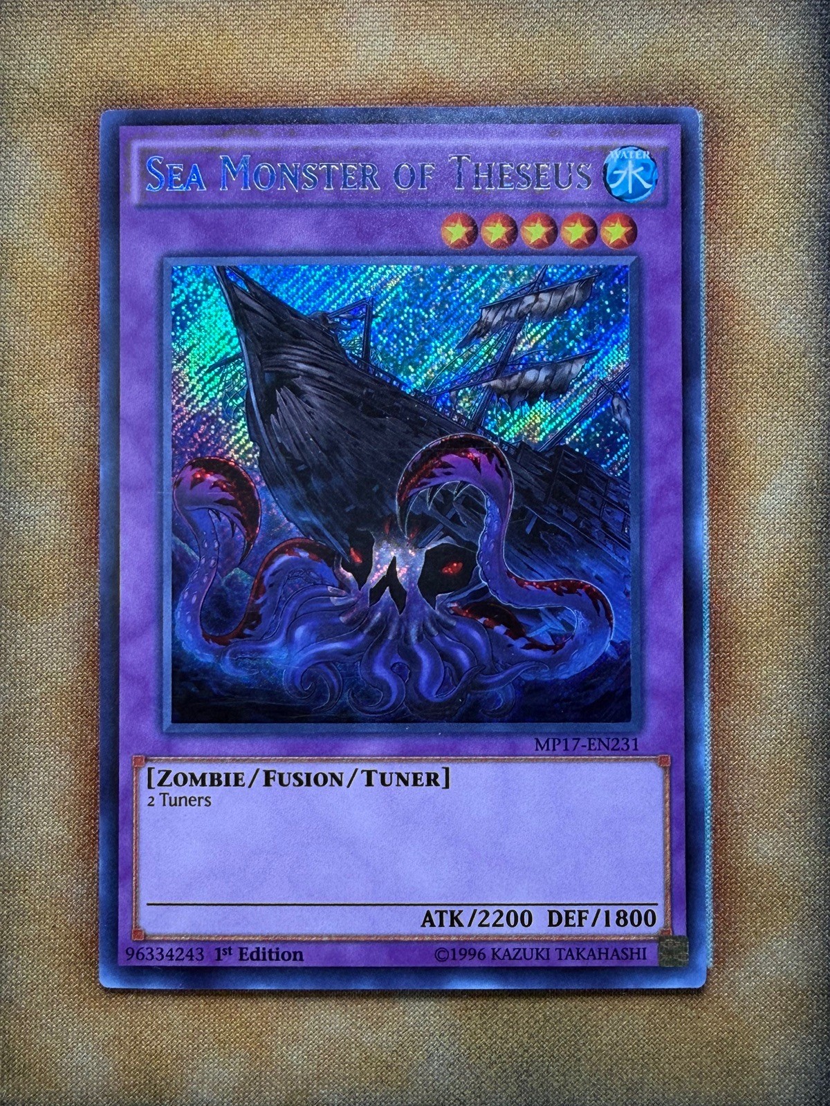 Yugioh Sea Monster of Theseus MP17-EN231 Secret Rare 1st Ed NM