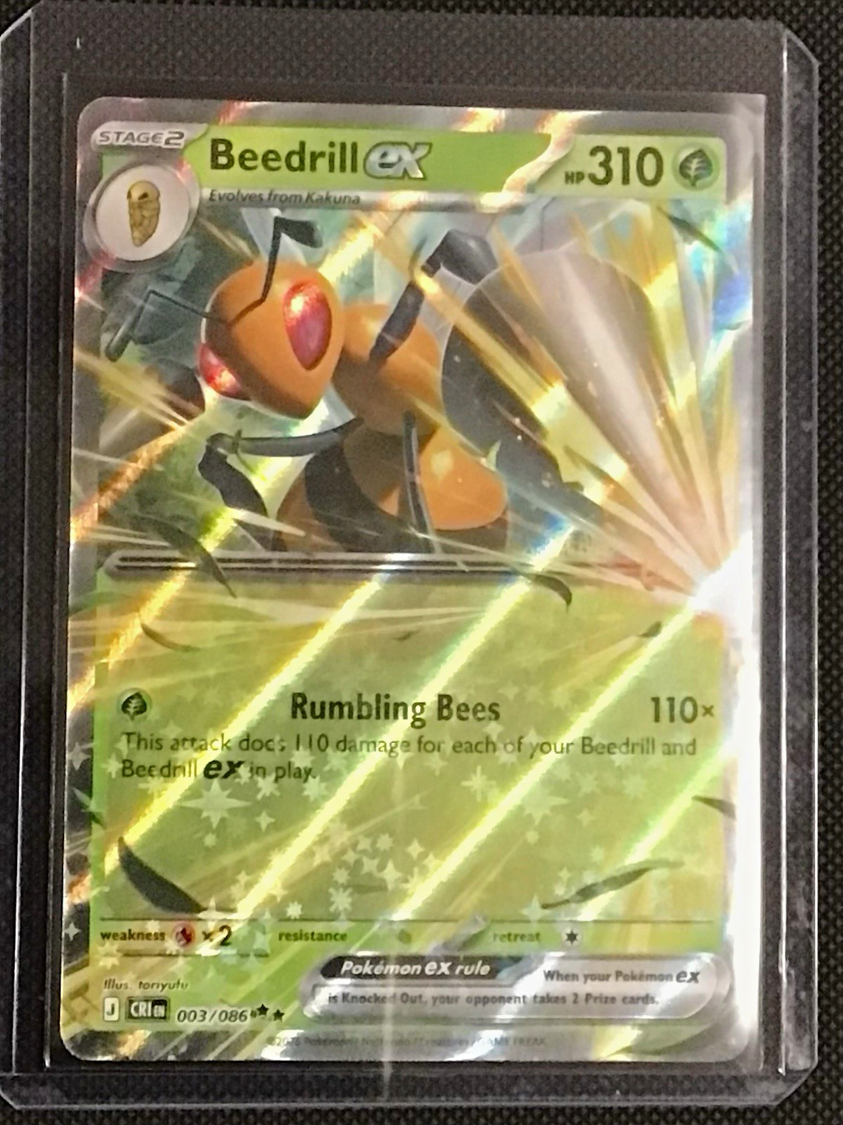 The Pokemon Company Pokemon TCG Beedrill EX 003/086