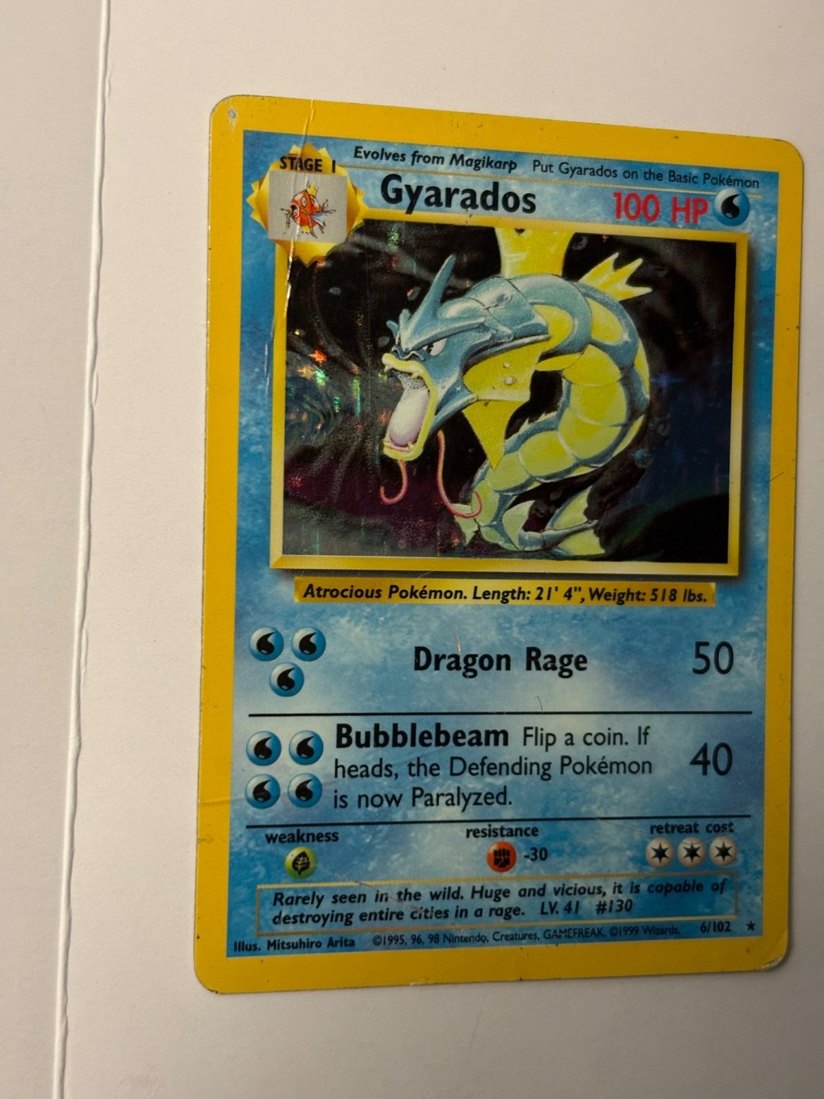 Gyarados 006/102 Base Set Holo B106