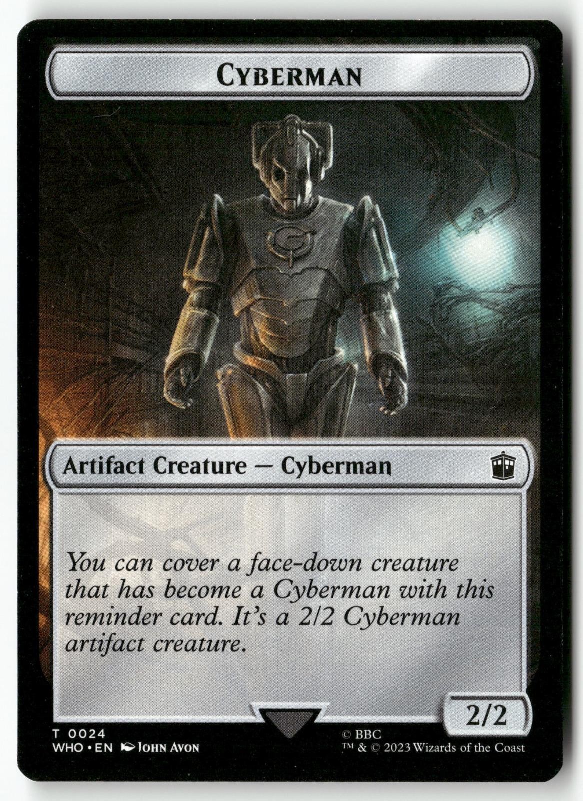 Dalek // Cyberman Double-Sided Token 12 // 24 Universes Beyond: Doctor Who LP