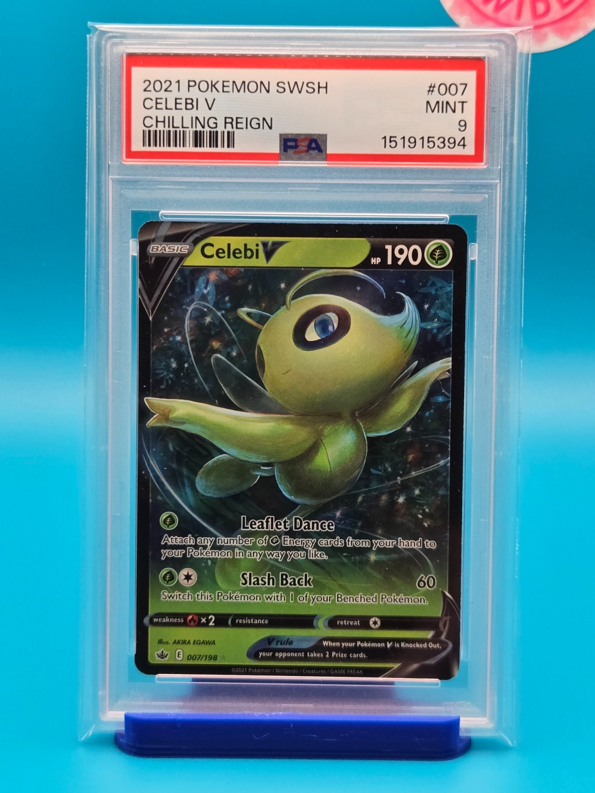 PSA 9 – 2021 POKEMON SWORD & SHIELD CHILLING REIGN 007 CELEBI V