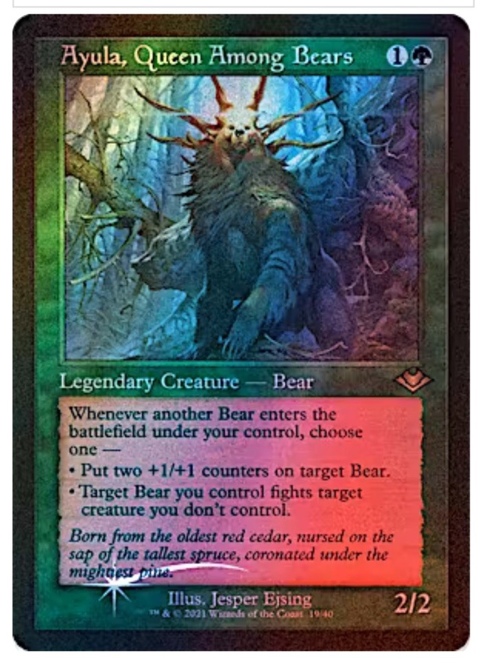Ayula, Queen Among Bears (Retro Frame) (Foil Etched) Modern Horizons Foil NM/M