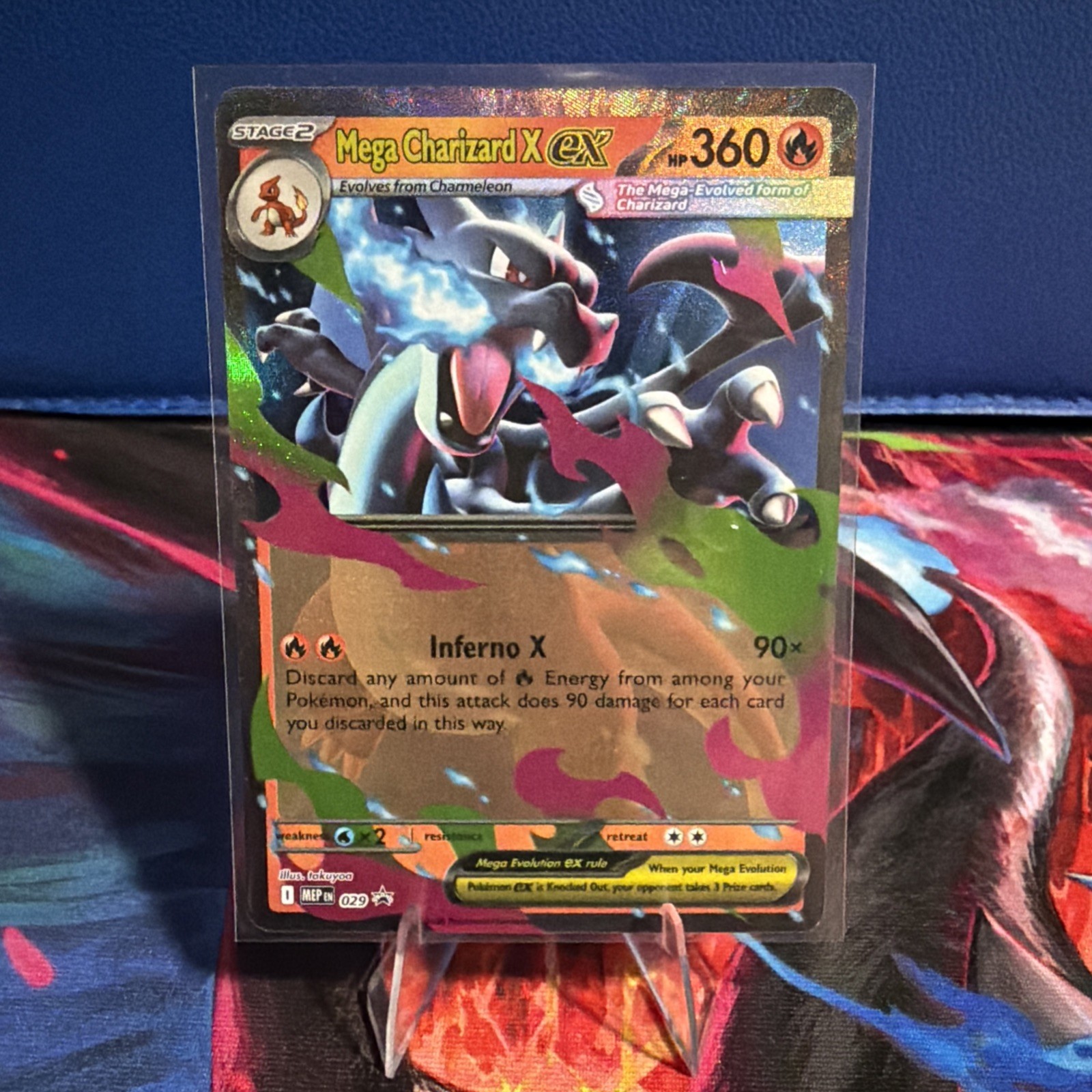 POKEMON TCG MEGA CHARIZARD X ex 029 BLACK STAR PROMO HOLO MEGA EVOLUTION