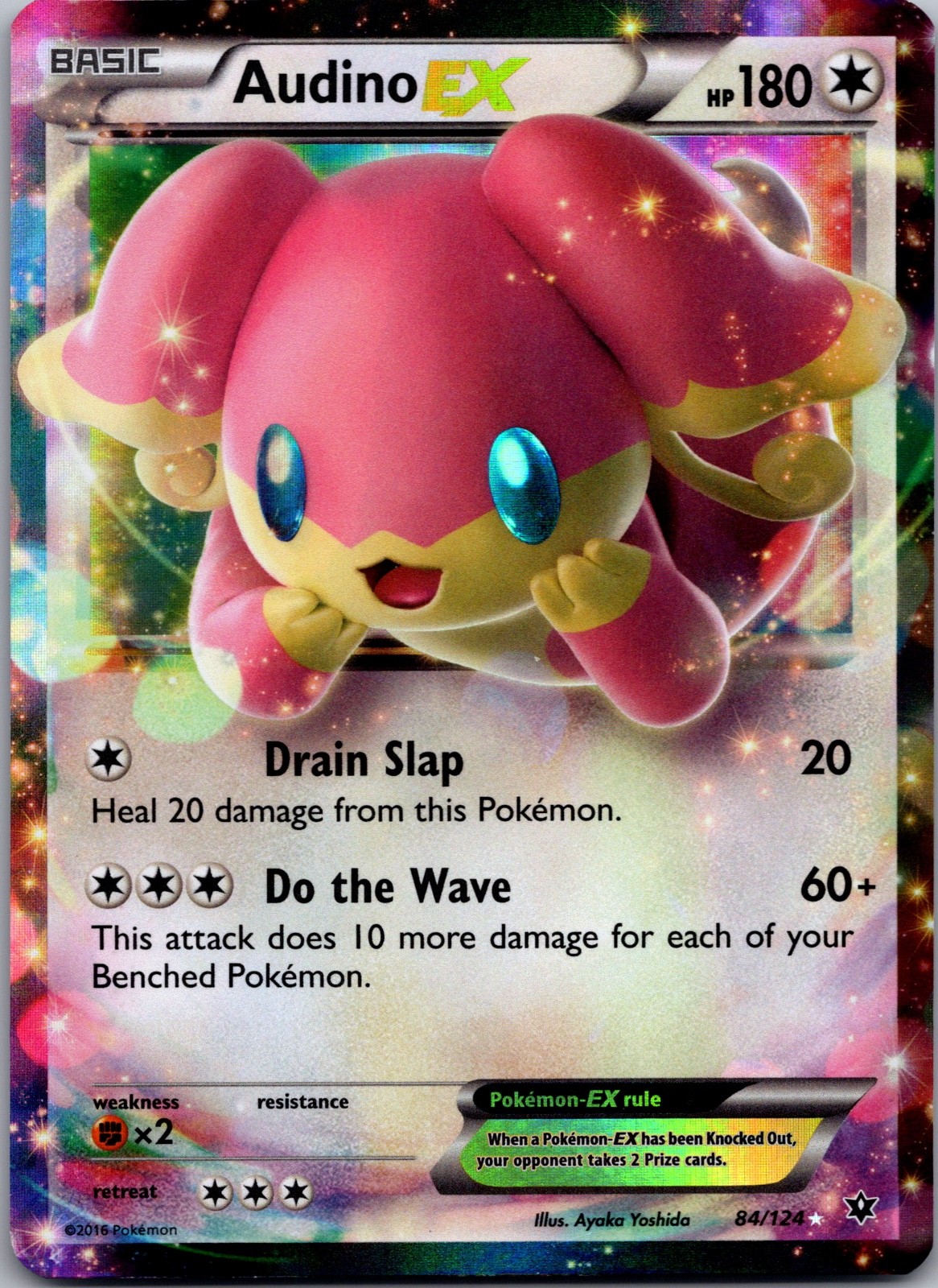 Audino EX Holo Ultra Rare XY – Fates Collide 84/124 NM