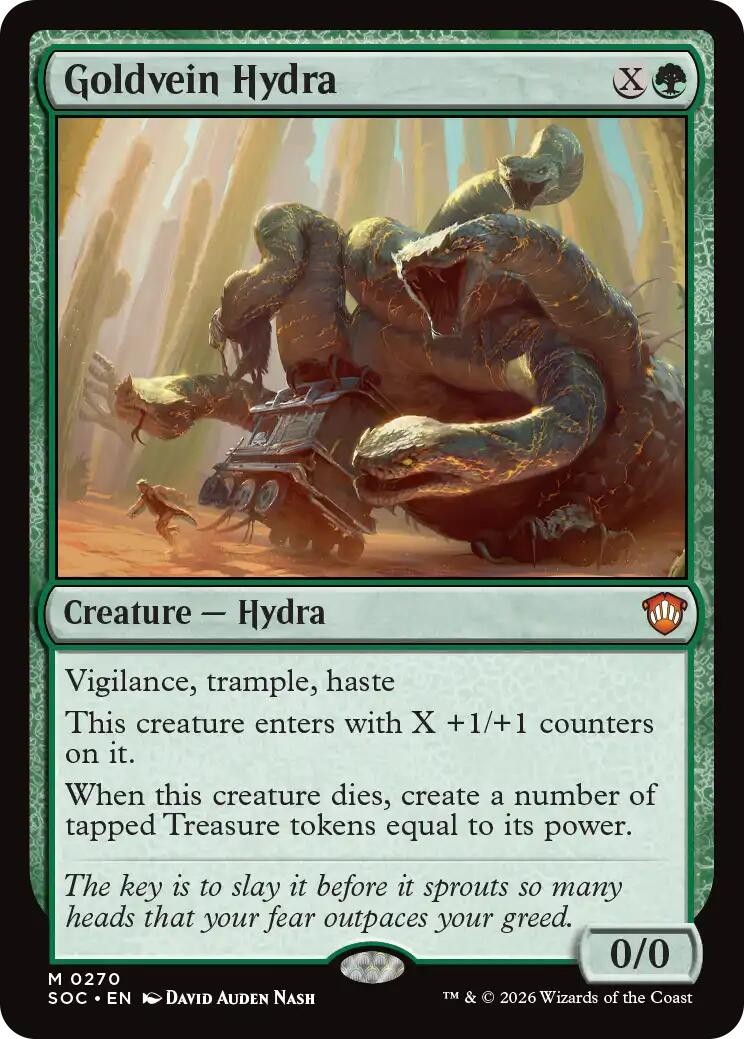 Goldvein Hydra – 270 – NM – Commander: Secrets of Strixhaven – MTG