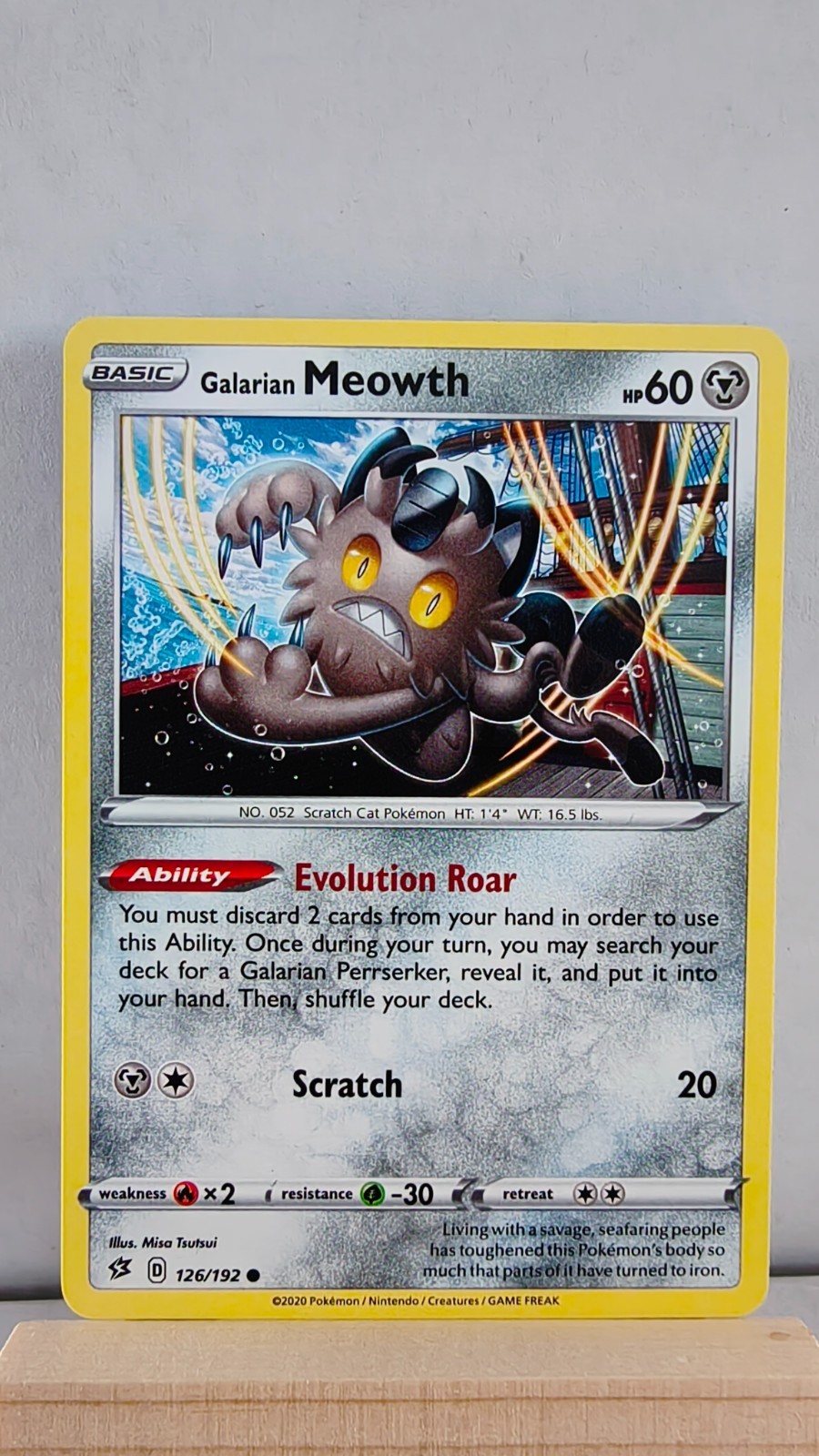 Galarian Meowth [LP] – Pokemon TCG Rebel Clash 126/192 [Common]