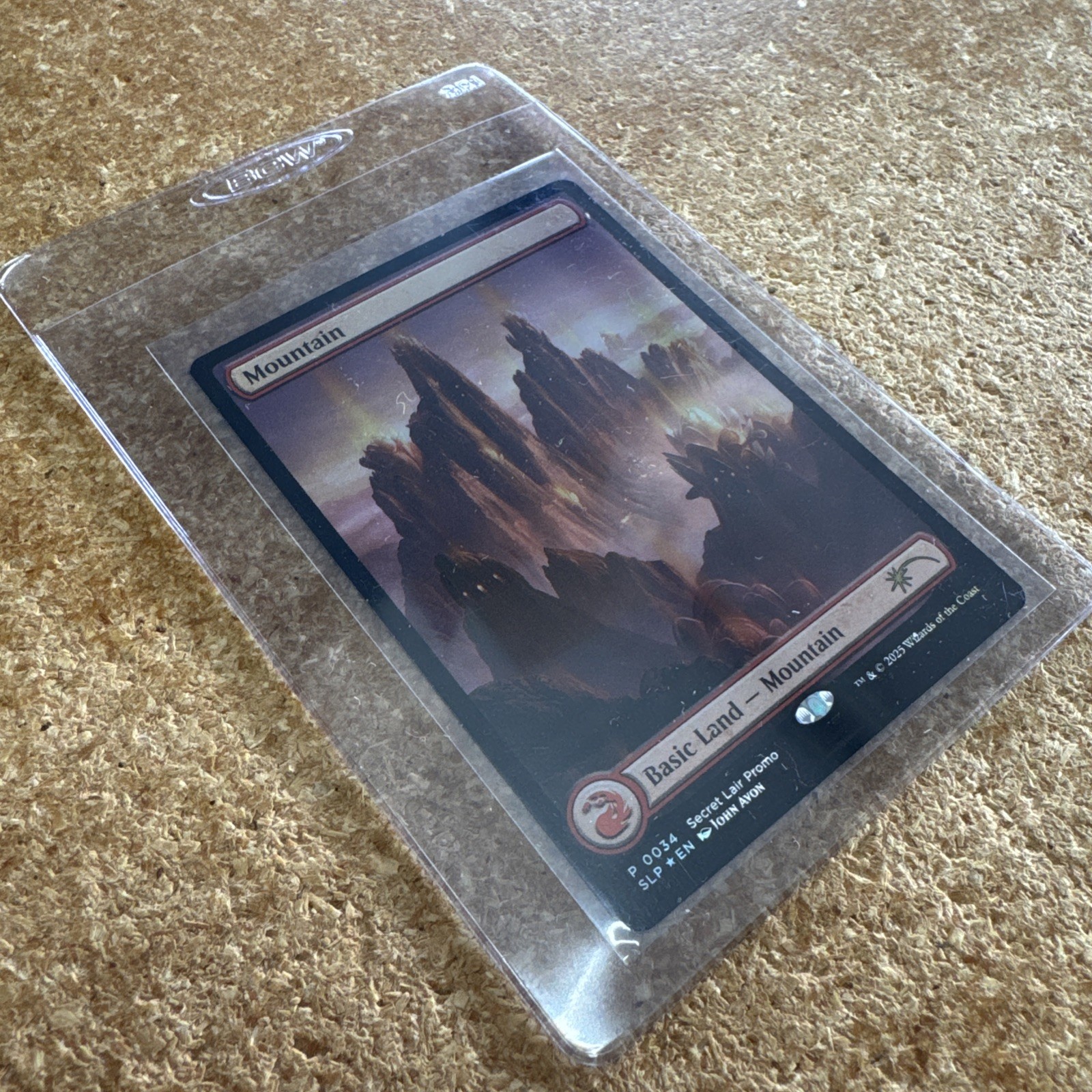 MagicCon 2025 ✨FOIL Red Lotus Mountain 0034 – EXCLUSIVE RARE Promo – John Avon