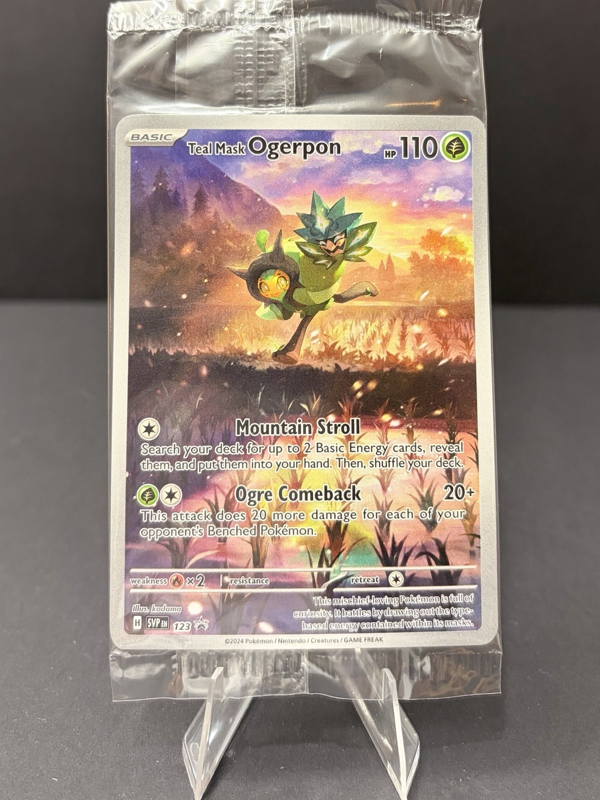 Teal Mask Ogerpon 123 Sv: Scarlet & Violet Promo Cards Holo SEALED