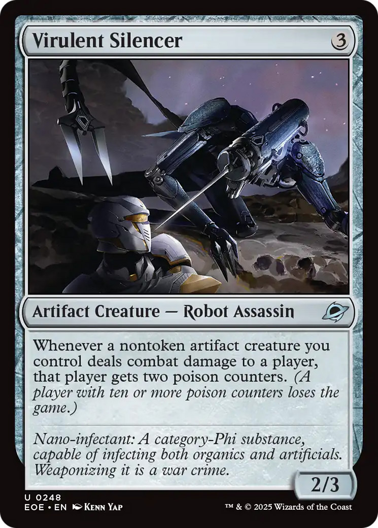 x1 Virulent Silencer EOE Edge of Eternities MTG 248 M/NM 1x