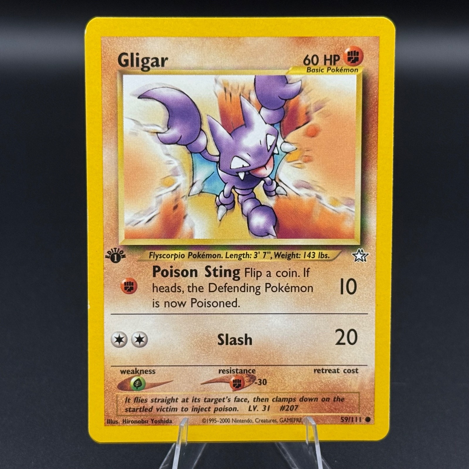 Gligar 1st Edition Common Neo Genesis 59/111 NM Hironobu Yoshida