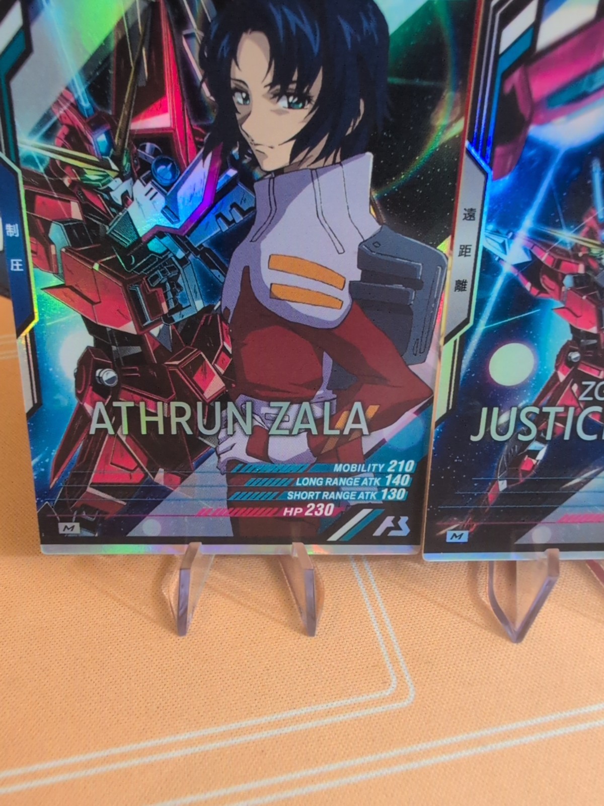 Athrun Zala Justice Gundam SEED CCG Arsenal Base Master Rare Card Pair Japan TCG