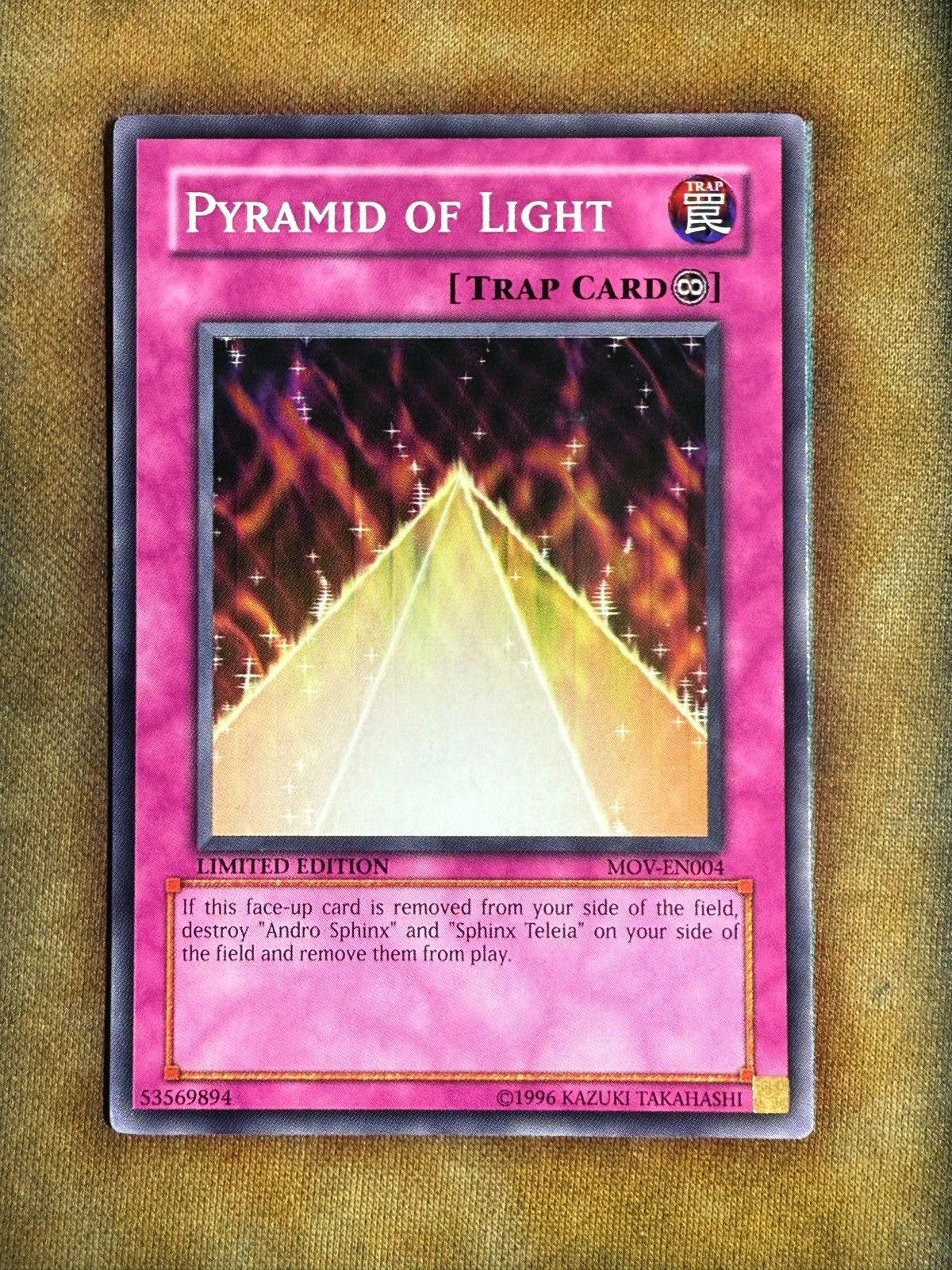 Yugioh Pyramid of Light MOV-EN004 Common Limited Edition Promo NM