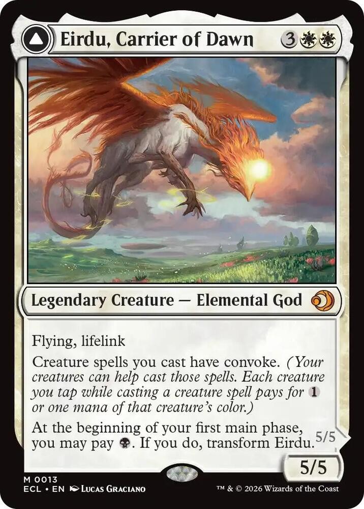 1x Eirdu, Carrier of Dawn – Lorwyn Eclipsed – NM – MTG