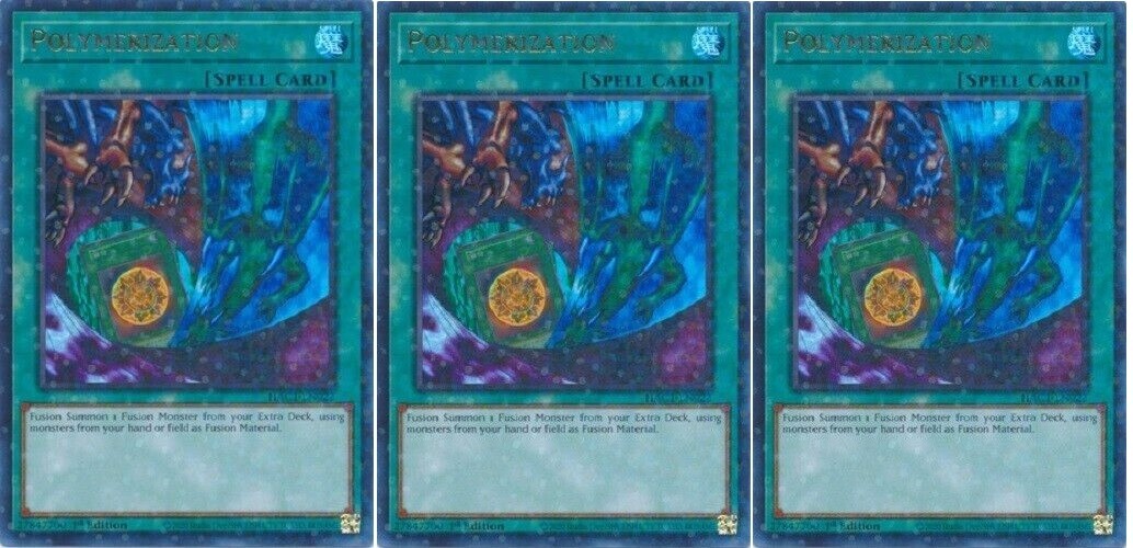 *** 3X POLYMERIZATION 3X *** DUEL TERMINAL ULTRA RARE 1ST HAC1-EN022 YUGIOH!