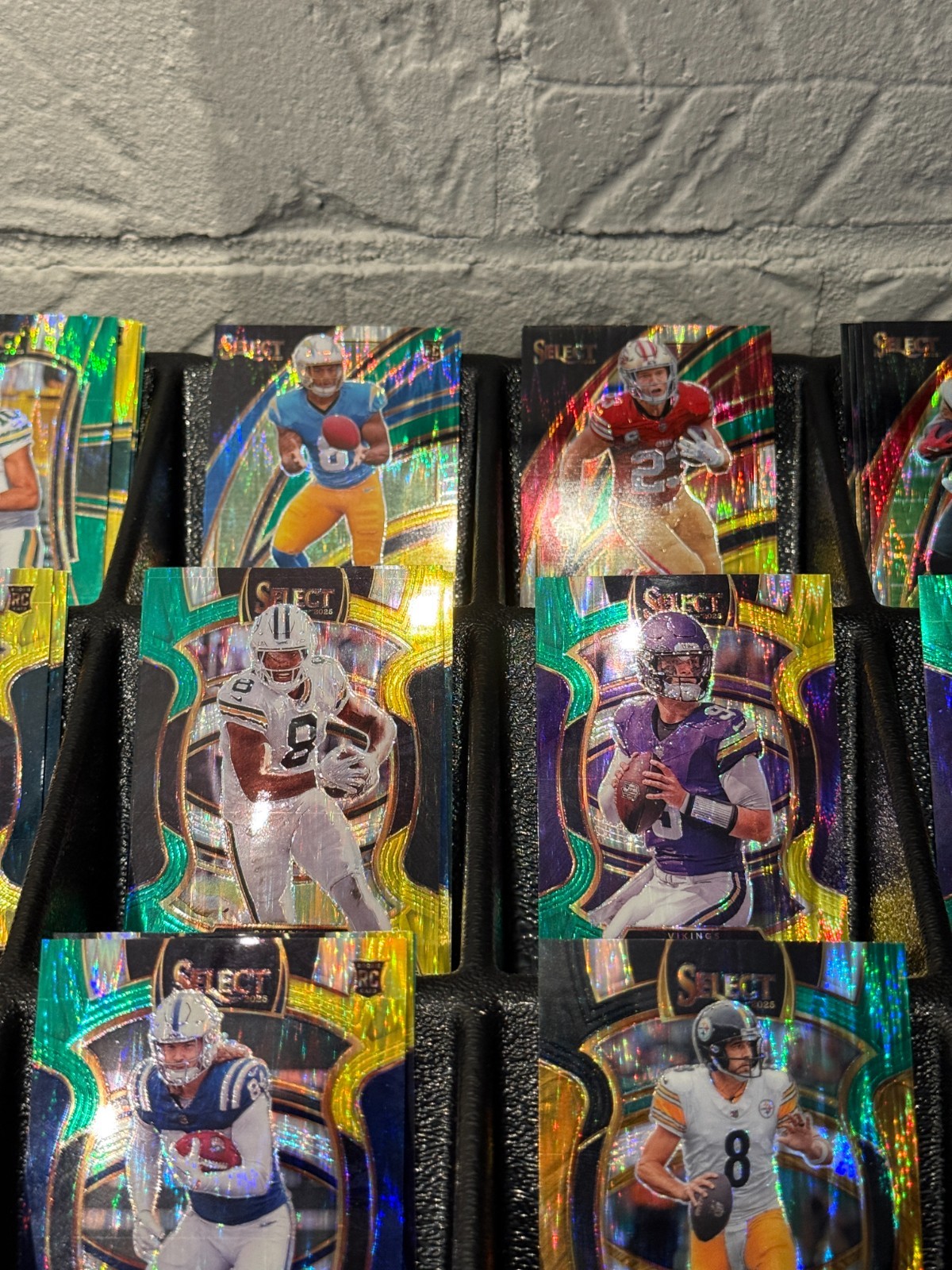 2025 Select Football Shock Prizm Parallels YOU PICK Green Yellow Red Blue