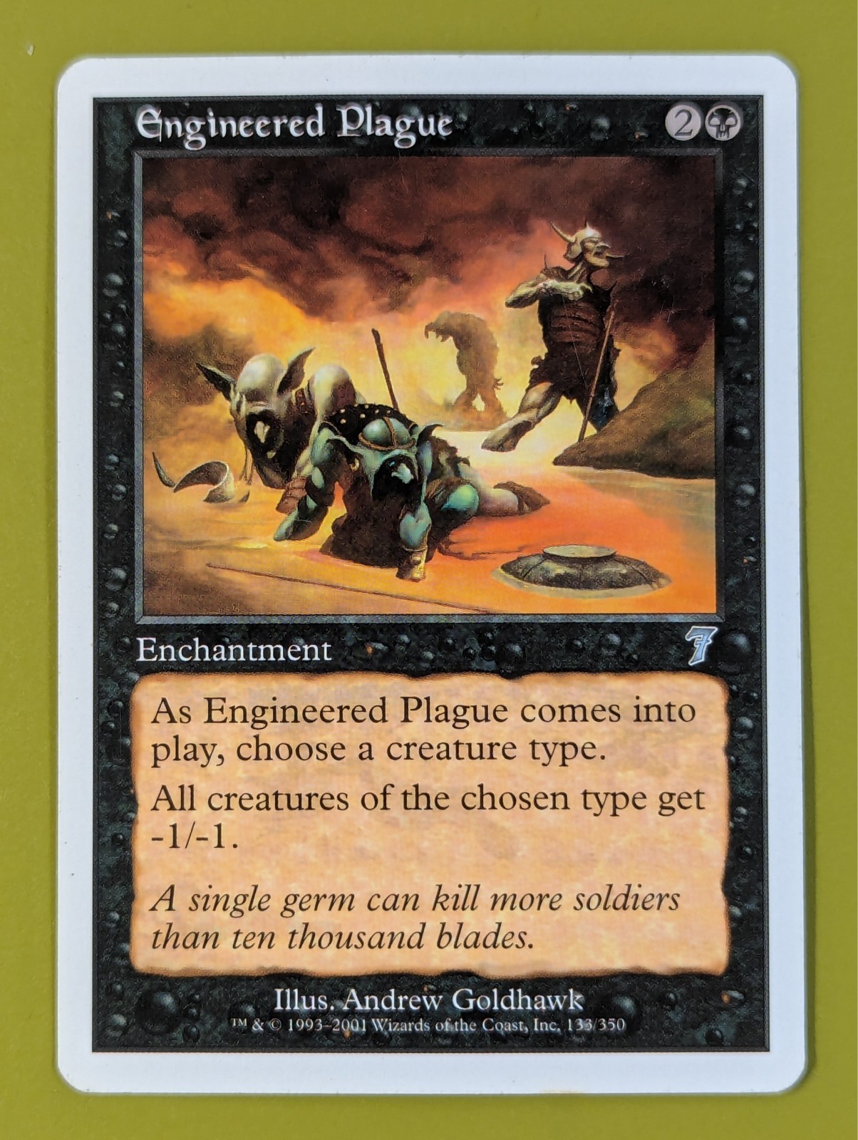 Engineered Plague x1 Seventh Edition 7th 1x Magic the Gathering MTG