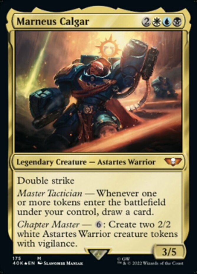 Light Play x 1 Marneus Calgar – Foil Commander: Warhammer 40,000