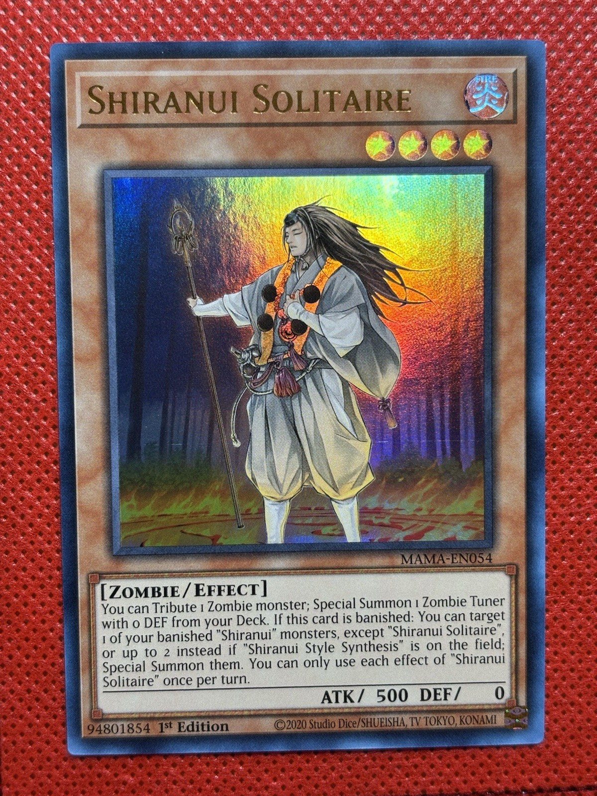 YuGiOh! – Shiranui Solitaire MAMA-EN054 Ultra Rare 1st Edition Near Mint