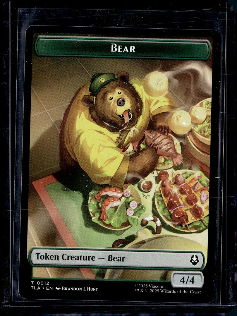 Bear/Food Token – 12/20 – TLA – NM – MTG Magic the Gathering
