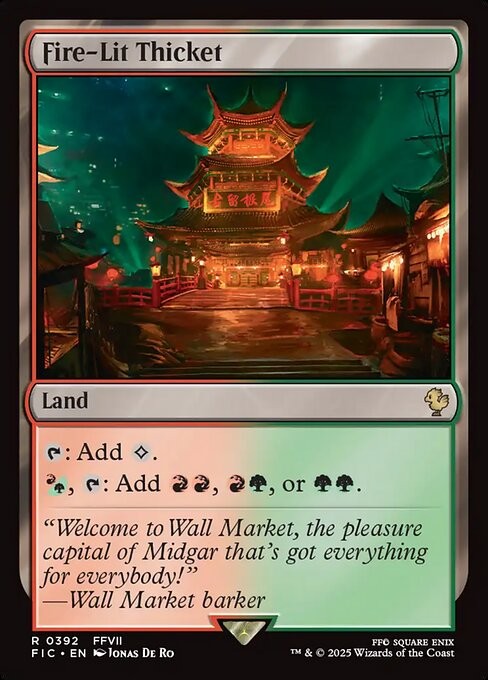 Fire-Lit Thicket 392 R Normal FIC MTG NM