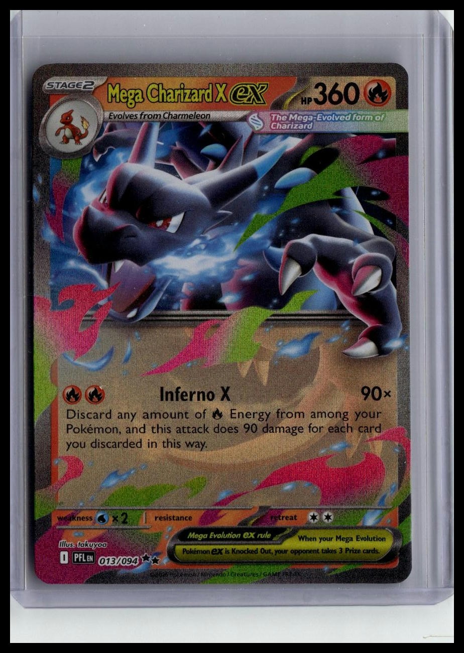 ME02: Phantasmal Flames #013/094 Mega Charizard X ex