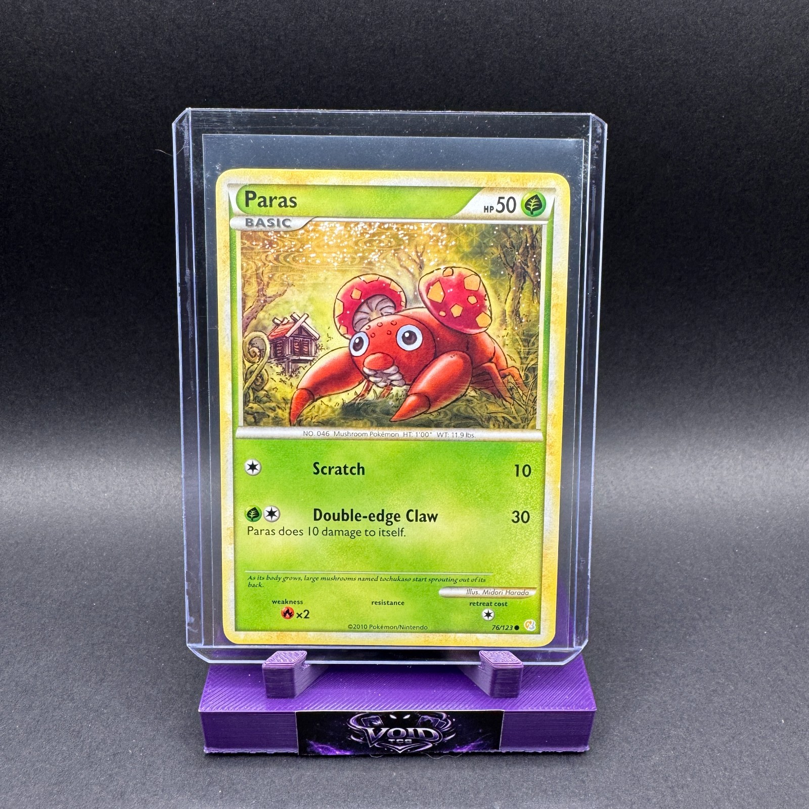 Paras Pokemon HeartGold SoulSilver 76/123 MP Midori Harada