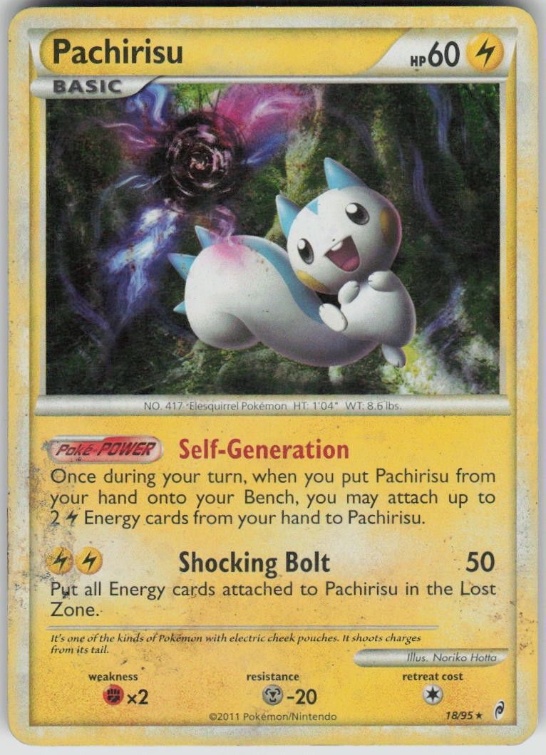 Pokemon Pachirisu Holo Rare Call of Legends 18/95 HP