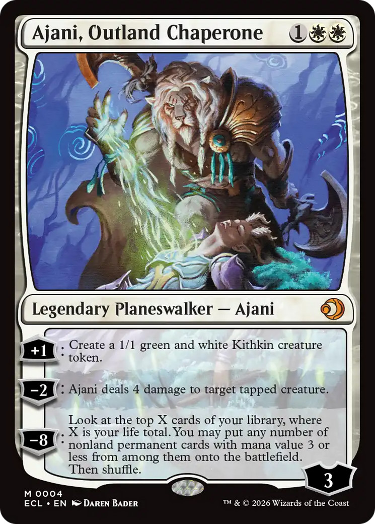 x1 Ajani, Outland Chaperone ECL Lorwyn Eclipsed MTG 4 M/NM 1x