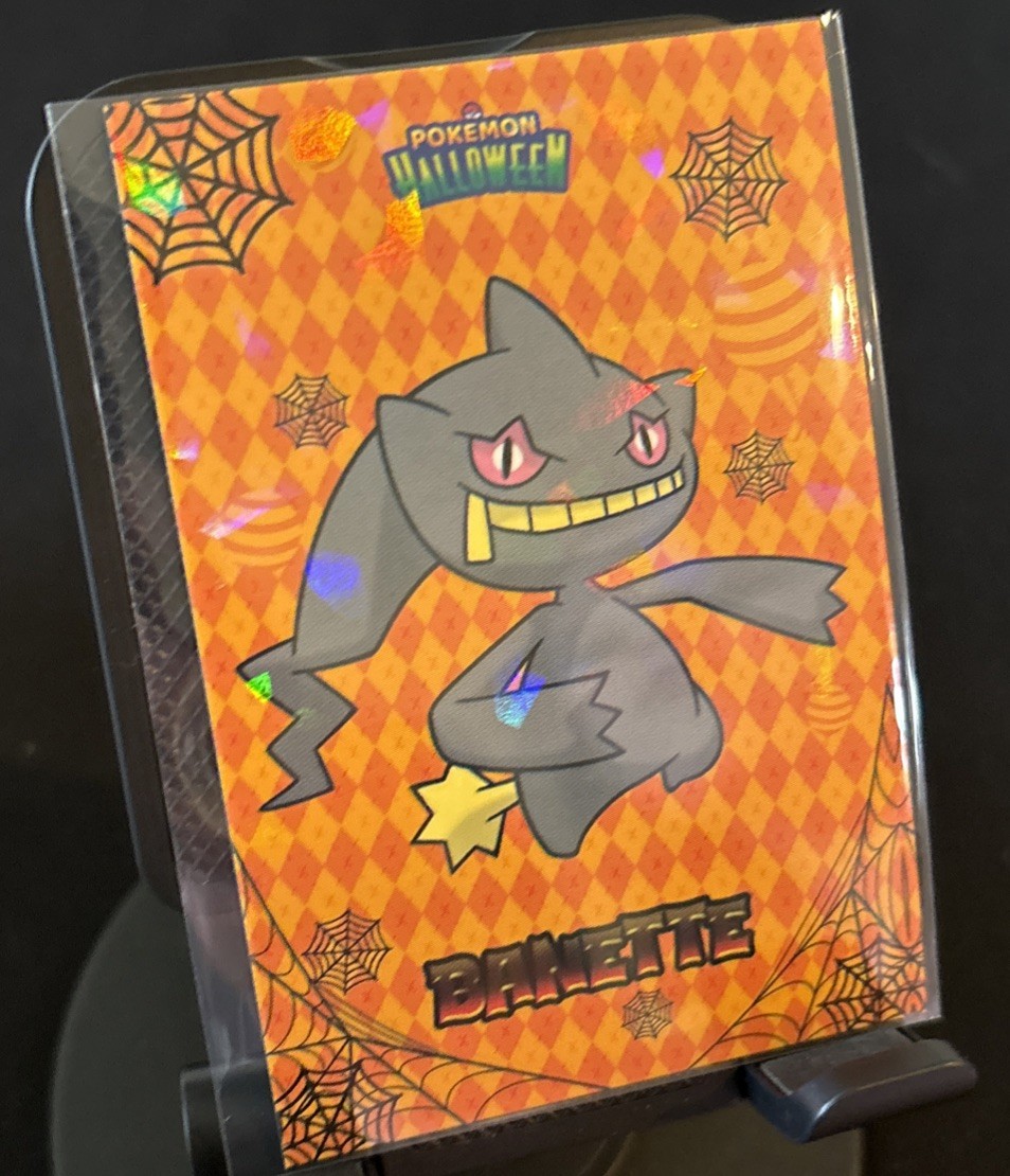 Rare Pokemon Halloween Full Art Banette Card Database Low Pop Card 🎃