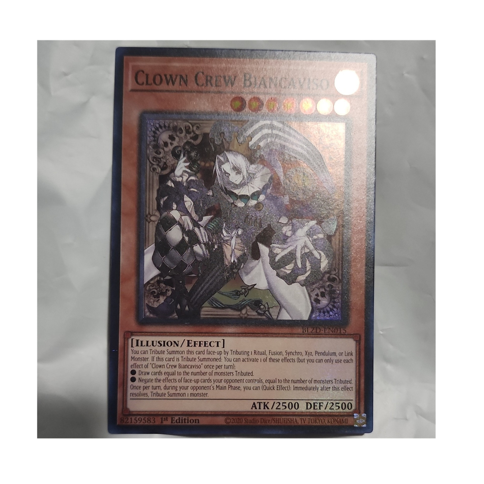Clown Crew Biancaviso BLZD-EN015 Super Rare 1st Edition (Read Description)