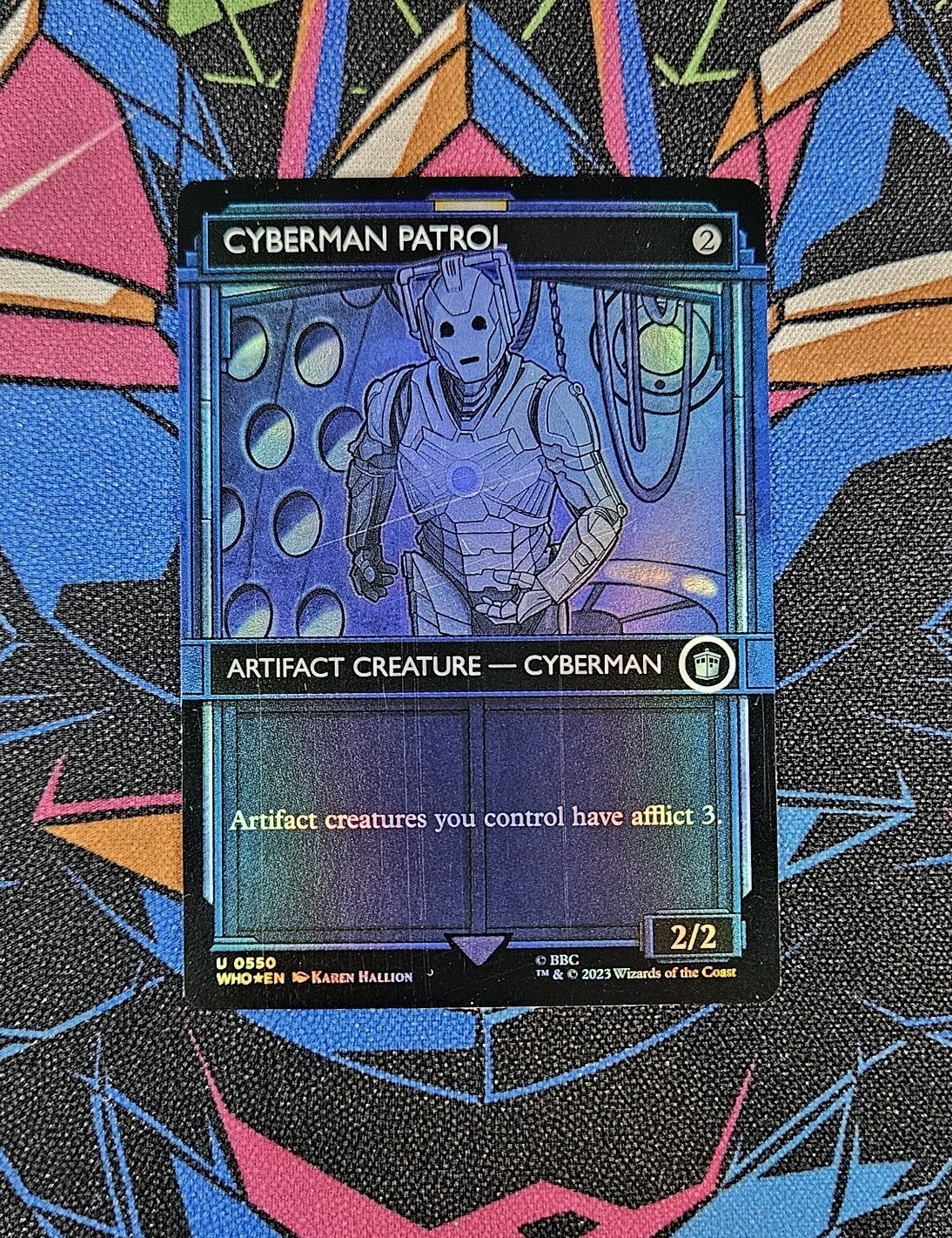 Cyberman Patrol HP Foil Showcase MTG Doctor Who Magic the Gathering READ