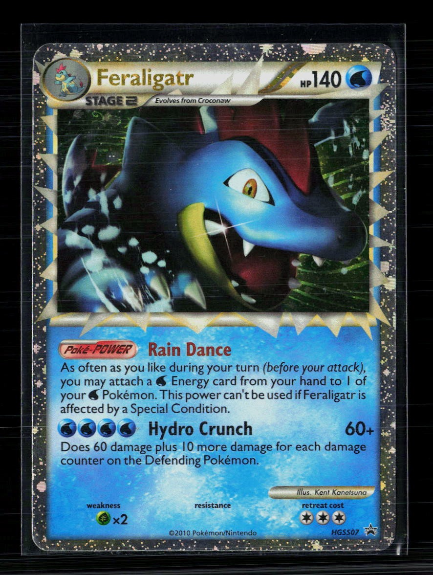 2014 Pokemon HeartGold & SoulSilver Feraligatr HGSS07 Holo Black Star Promo