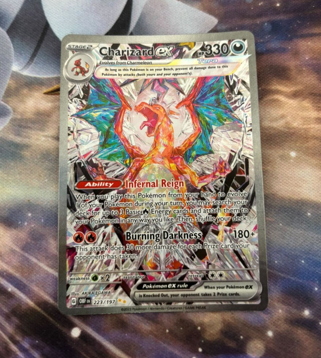 Charizard ex 223/197 SV03: Obsidian Flames Holo Pokemon Card NM SIR