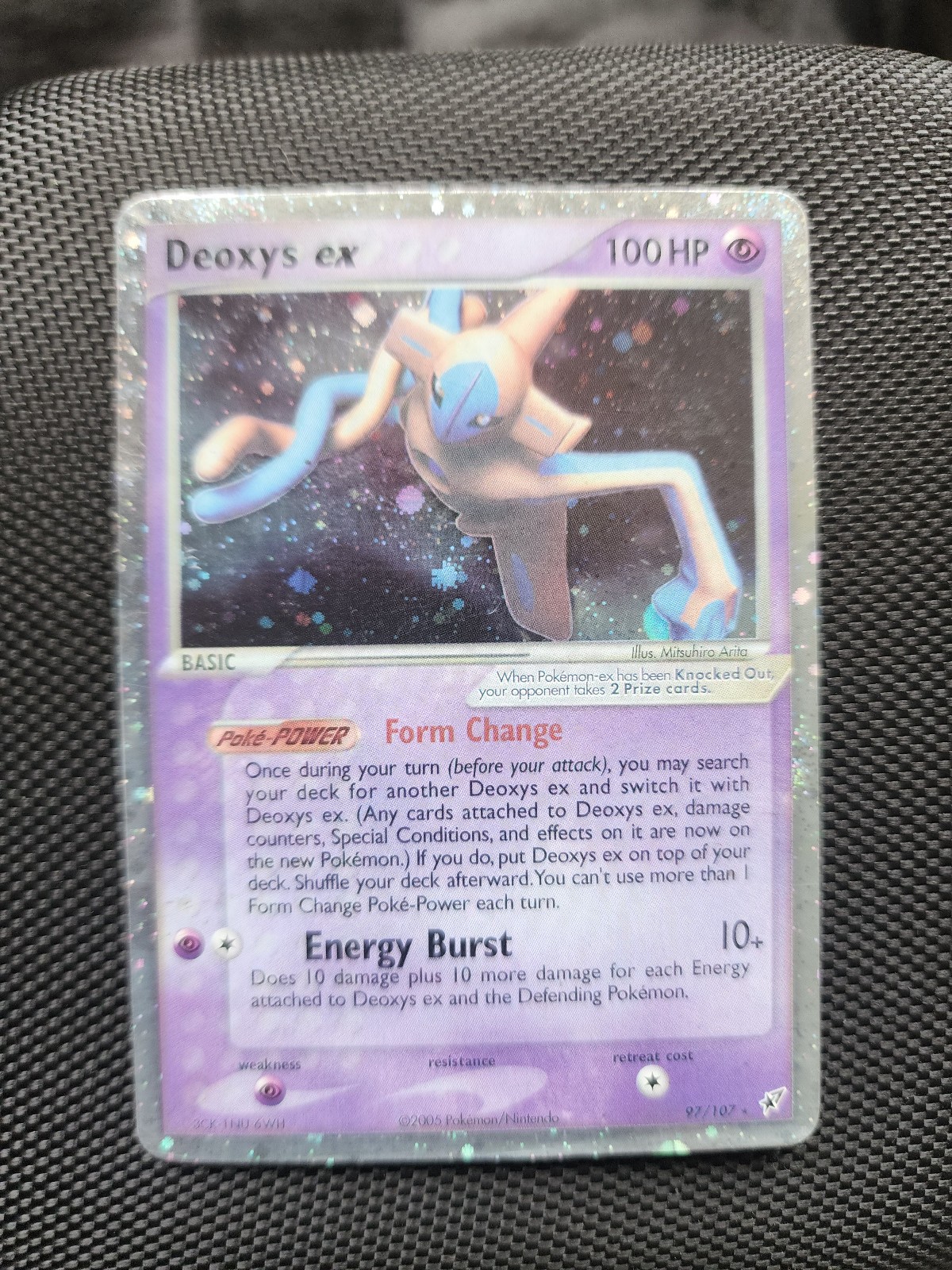Deoxys ex (Normal Forme) Ultra Rare Deoxys DX Psychic Holo 97/107 – HP