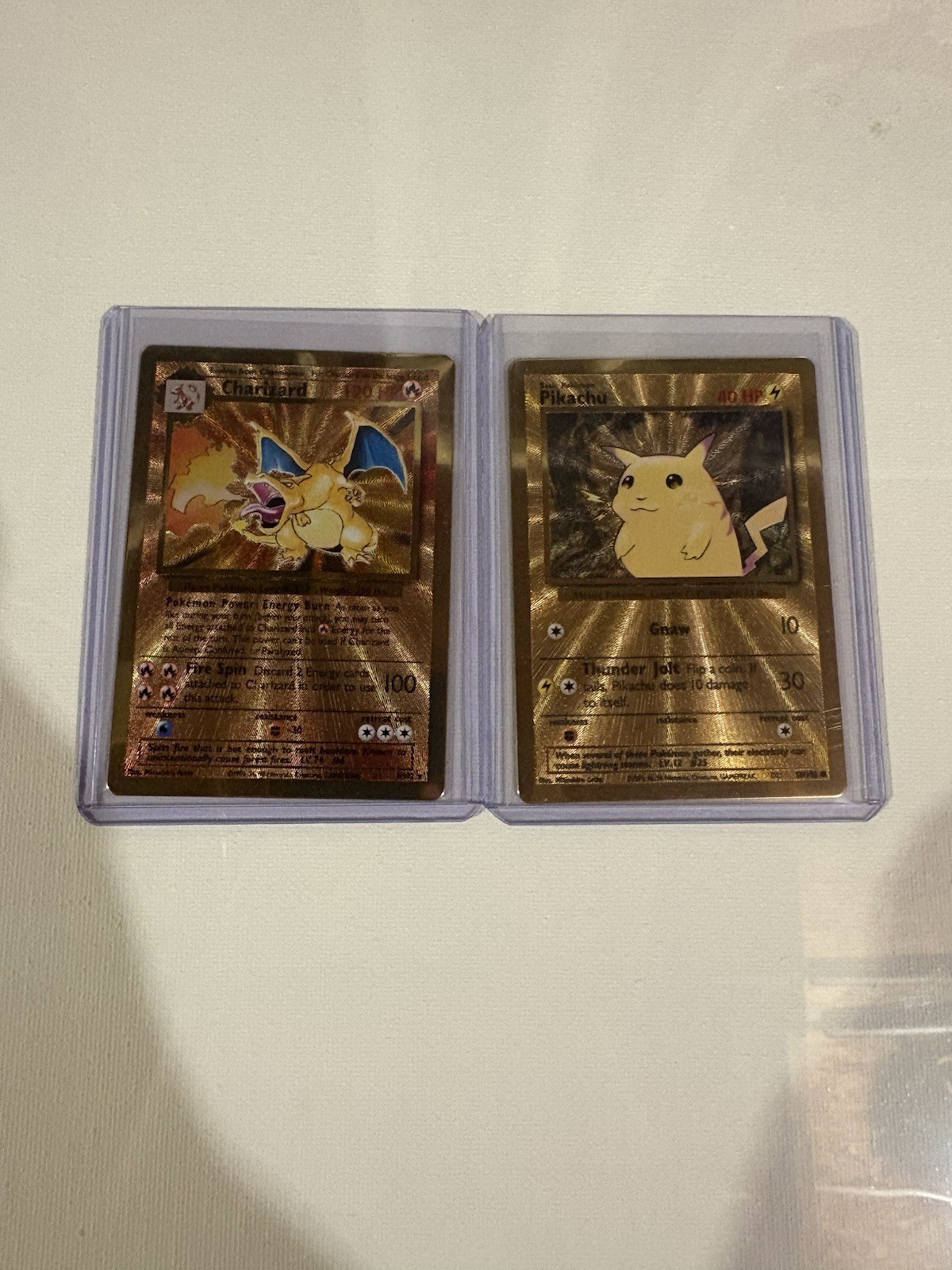 Celebrations Promo UPC Gold Charizard And Pikachu NM