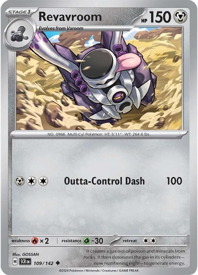 Revavroom Reverse Holo Uncommon SV07: Stellar Crown 109/142 NM