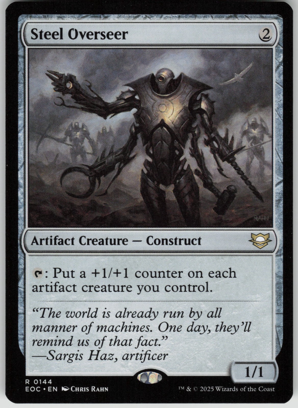 Steel Overseer Commander: Edge of Eternities 0144 Rare Artifact Creature NM MTG