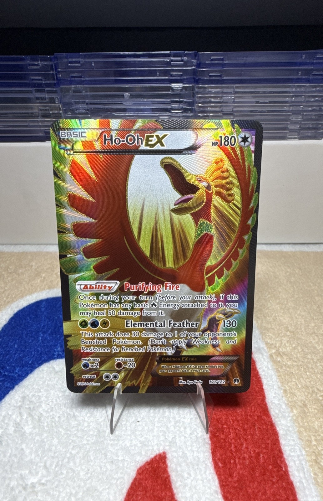 Ho-Oh EX (Full Art) 121/122 Breakpoint Holo