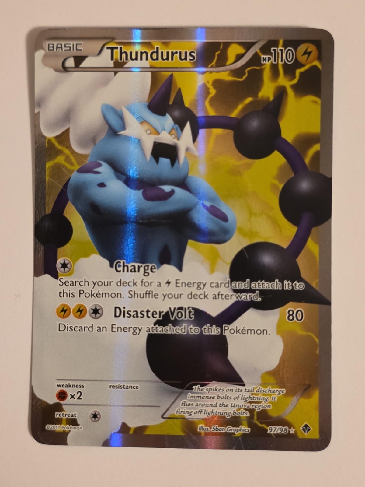 Thundurus (Full Art) 97/98 Emerging Powers Holo