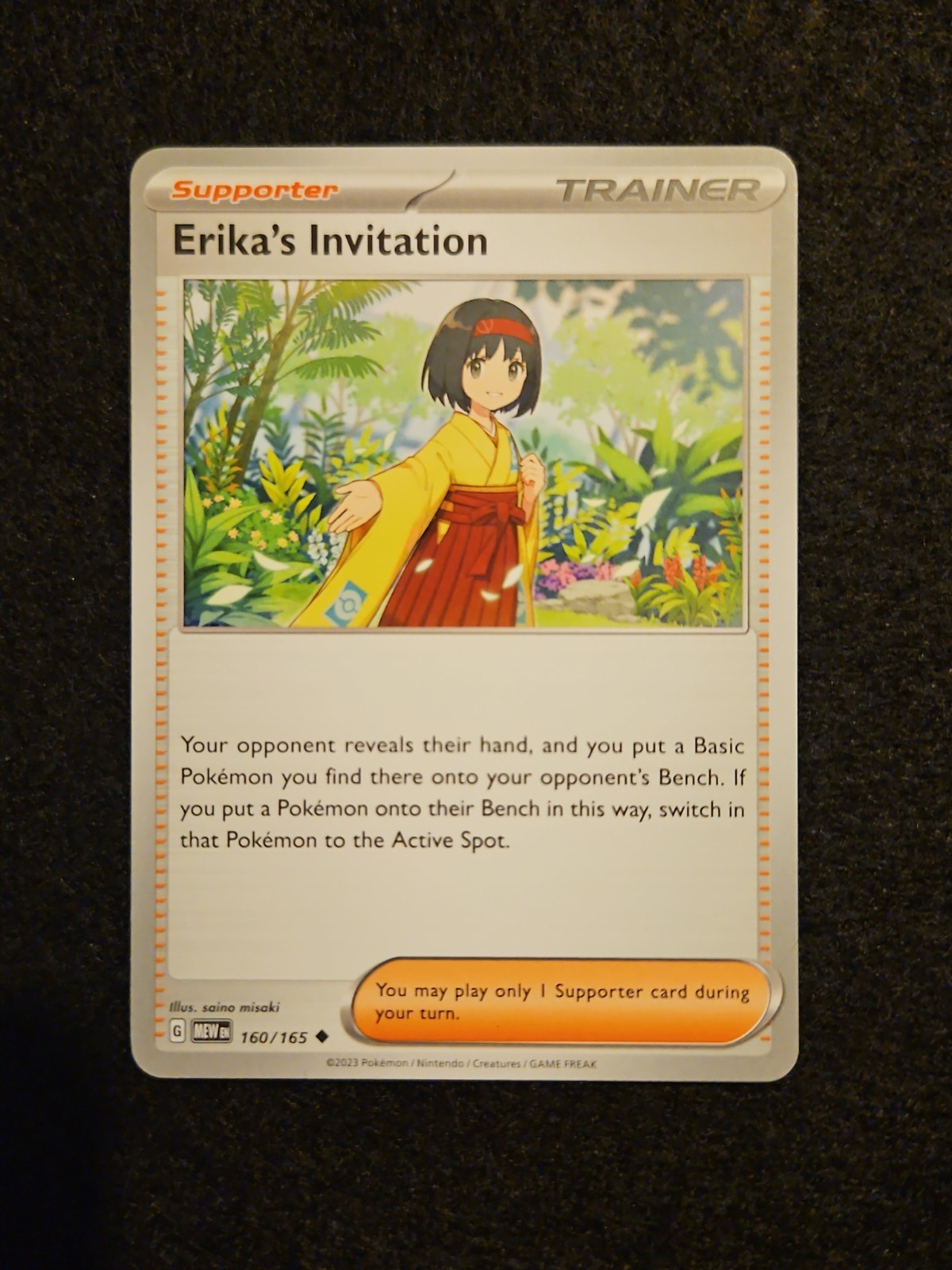 Pokemon Scarlet & Violet 151 – 160/165 Erika’s Invitation