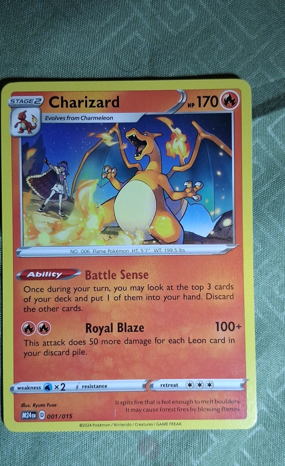 Charizard 001/015 McDonald’s 2024 Regular